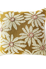 20" Cotton Pillow w/Flowers