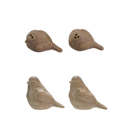 Stoneware Salt & Pepper Shakers, bird, Set of 2 (Each Varies)