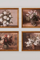 Antique Gold Framed Botanical Prints, 4 assorted