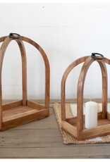 Wood Lanterns, with ring.