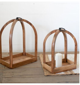 Wood Lanterns, with ring.