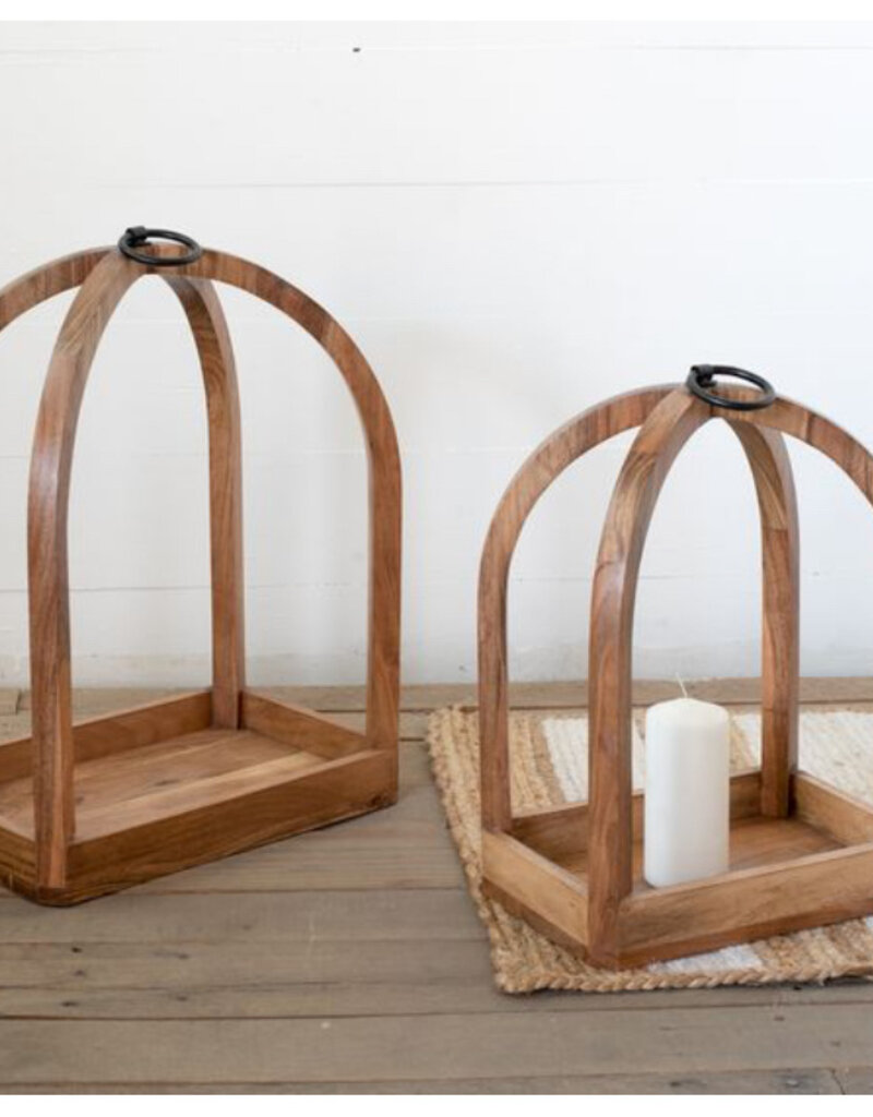 Wood Lanterns, with ring.