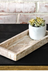 Beige Marble Vanity Tray, 10x4.25