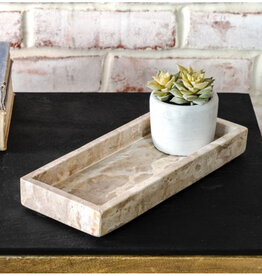 Beige Marble Vanity Tray, 10x4.25