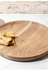 16" Acacia Wood Snack Tray