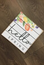 Hello Spring Pallet Sign