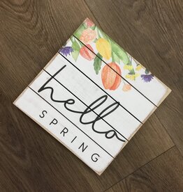 Hello Spring Pallet Sign
