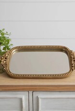 Antique Inspired Mirror Tray