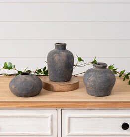 Black Distress Bud Vases