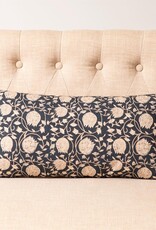 Navy Block Lumbar Pillow