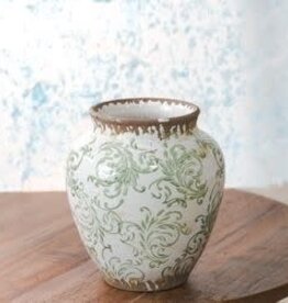 6.25" Green Heirloom Plum Vase
