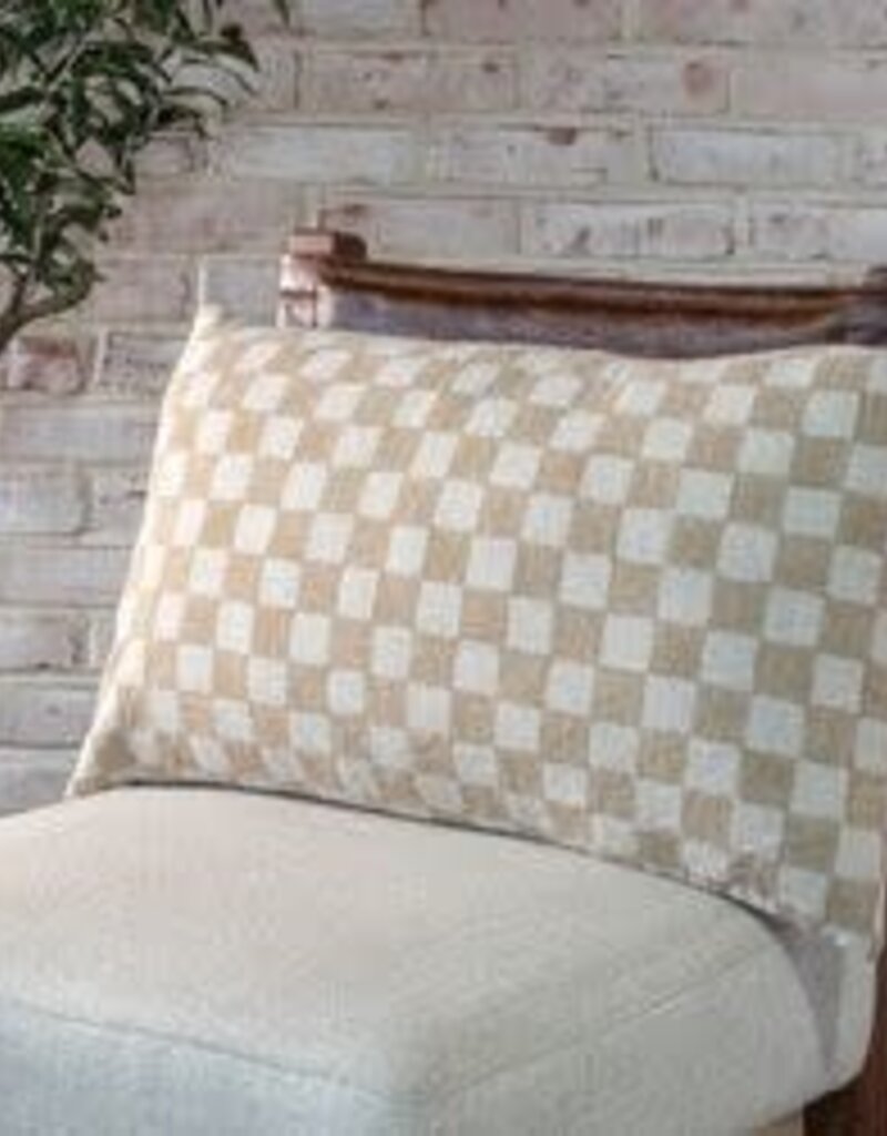 14 X 24 SANDY CHECK PILLOW