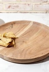 16" Acacia Wood Snack Tray
