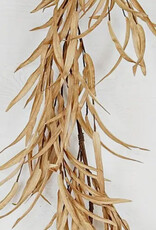 4.5 Foot Garland, foam willow leave, beige