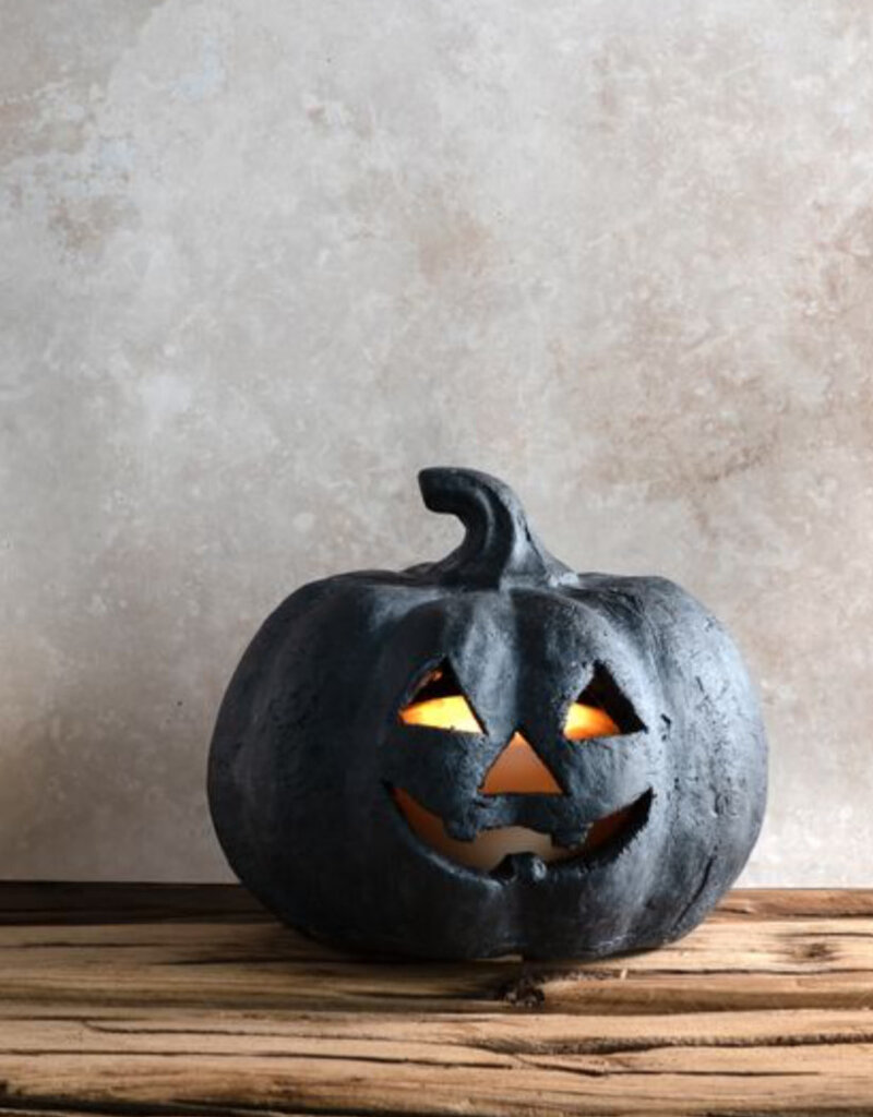 6.5" Terracotta J-O-L Pumpkin