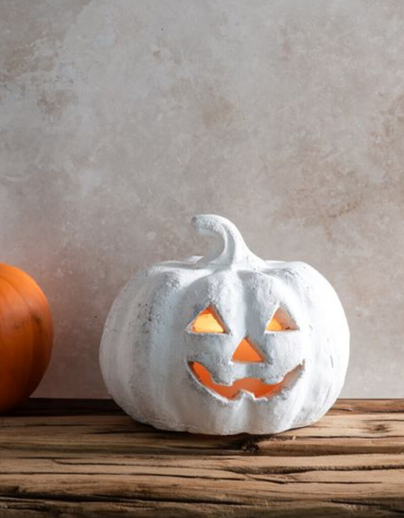 6.5" Terracotta J-O-L Pumpkin