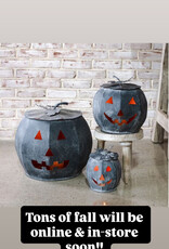 Black Tin Pumpkin Lanterns