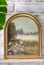 8X10 Arched Gold Frame Landscape