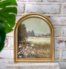 8X10 Arched Gold Frame Landscape