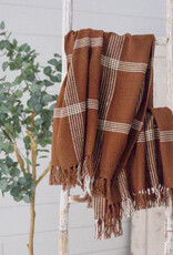 Cocoa & Cream Plaid Throw