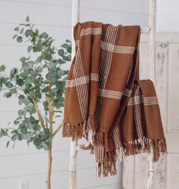 Cocoa & Cream Plaid Throw