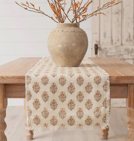 72" Block Print Silhouette Print Table Runner