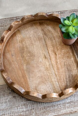 Round Mango Wood Tray