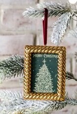 GOLD SQ FRAME ORNAMENT
