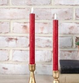 2PC Red Taper Candle Set