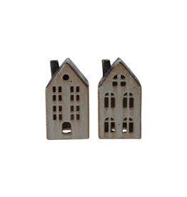 Stoneware House, Reactive Glaze