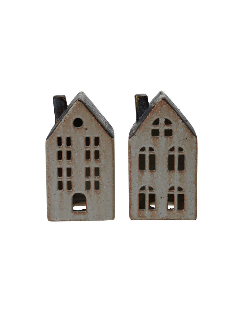 Stoneware House, Reactive Glaze