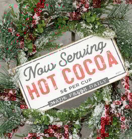 SERVING HOT COCOA SIGN