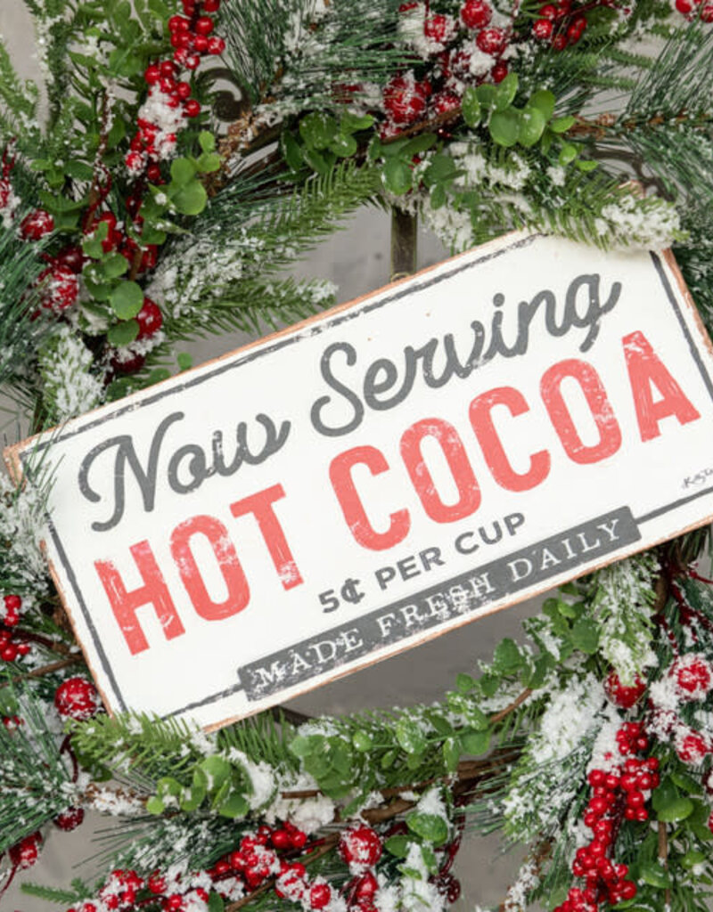 SERVING HOT COCOA SIGN