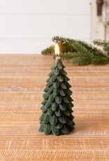 S/2 Green Tree Shaped Candle, 6in