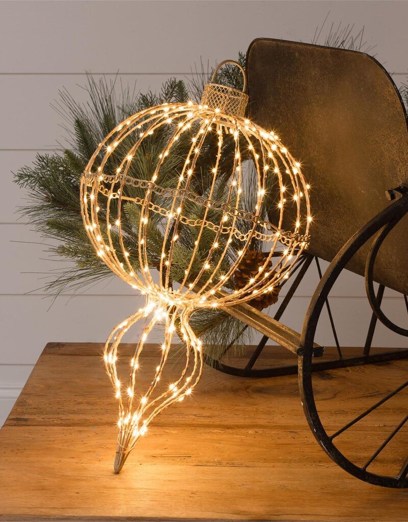LED Foldable Lighted Finial Ornament