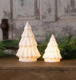 Ceramic Bisque Light up Tree/white, small