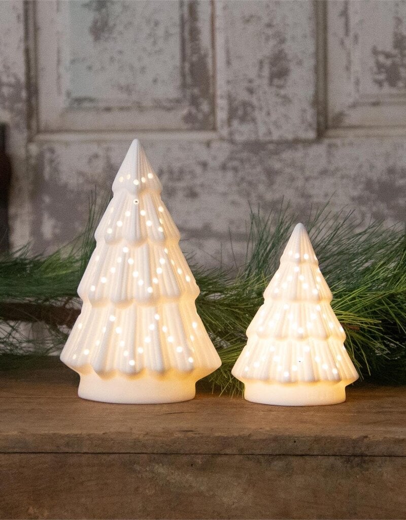 Ceramic Bisque Light up Tree/white, small