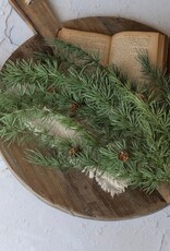 34" DARK GREEN PINE HANGING BUSH