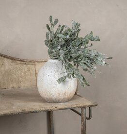 12" FROSTED MISTLETOE BUSH