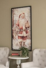 48" SANTA W/ WREATH PRINT