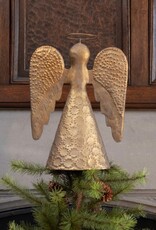 Antique Gold Angel Tree Topper
