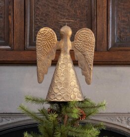 Antique Gold Angel Tree Topper