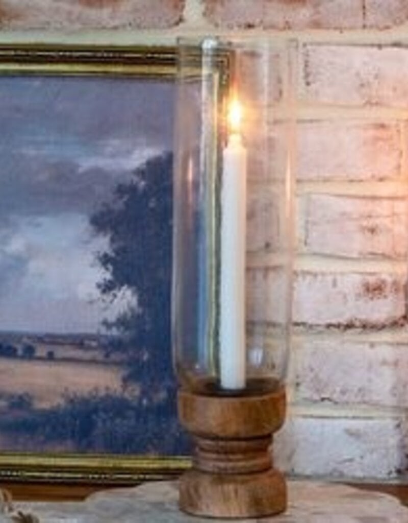 16" Nat. Wood Taper Holder