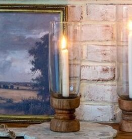 13" Nat. Wood Taper Holder