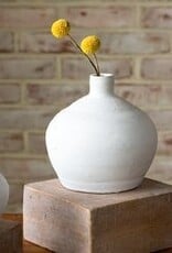 5.12 Round White Vase