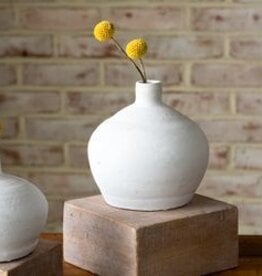 5.12 Round White Vase