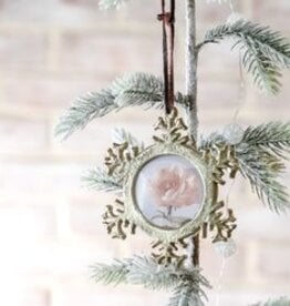 5" Snowflake Frame Ornament