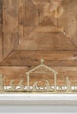 14.5" Gold Table Top Nativity