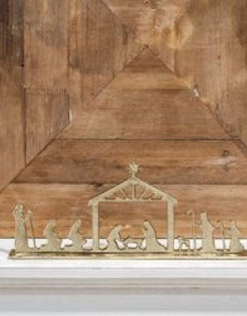 14.5" Gold Table Top Nativity