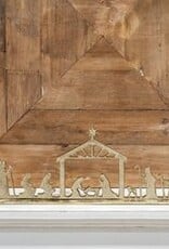 14.5" Gold Table Top Nativity